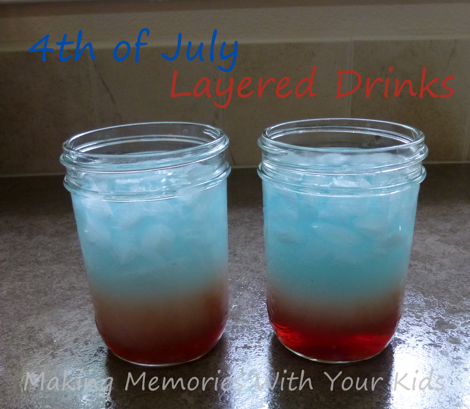 4th of July Layered Drinks