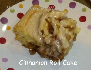 cinnamon roll cake