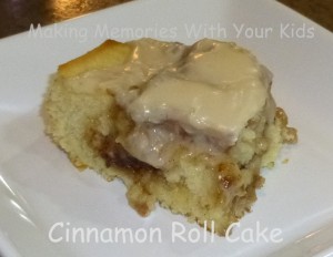 cinnamon roll cake