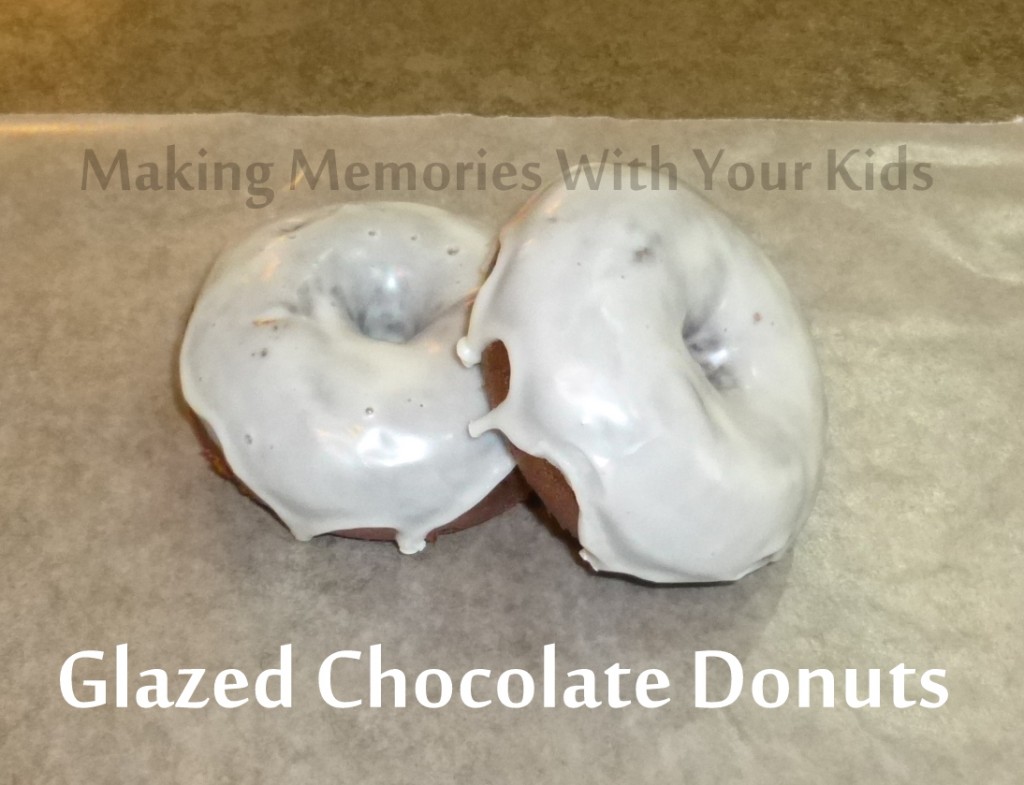 glazed chocolate donuts