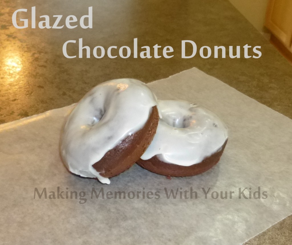 glazed chocolate donuts