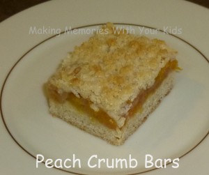 peach crumb bars