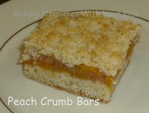 peach crumb bars