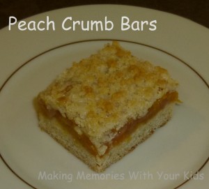 peach crumb bars