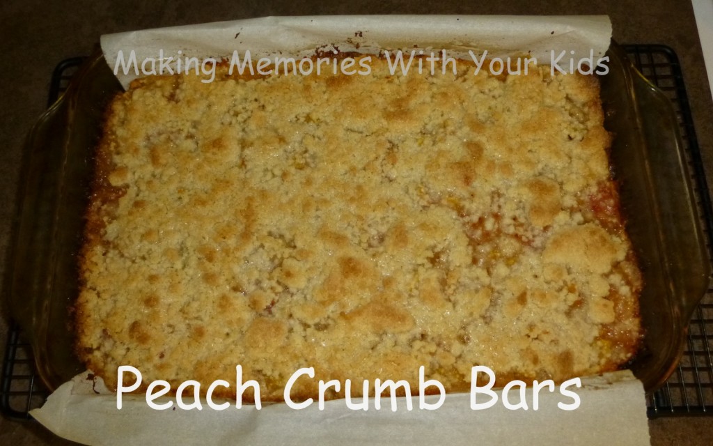 peach crumb bars