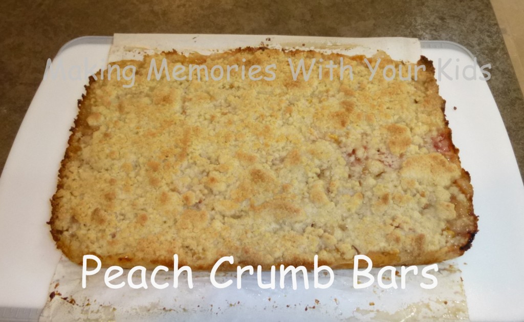 peach crumb bars