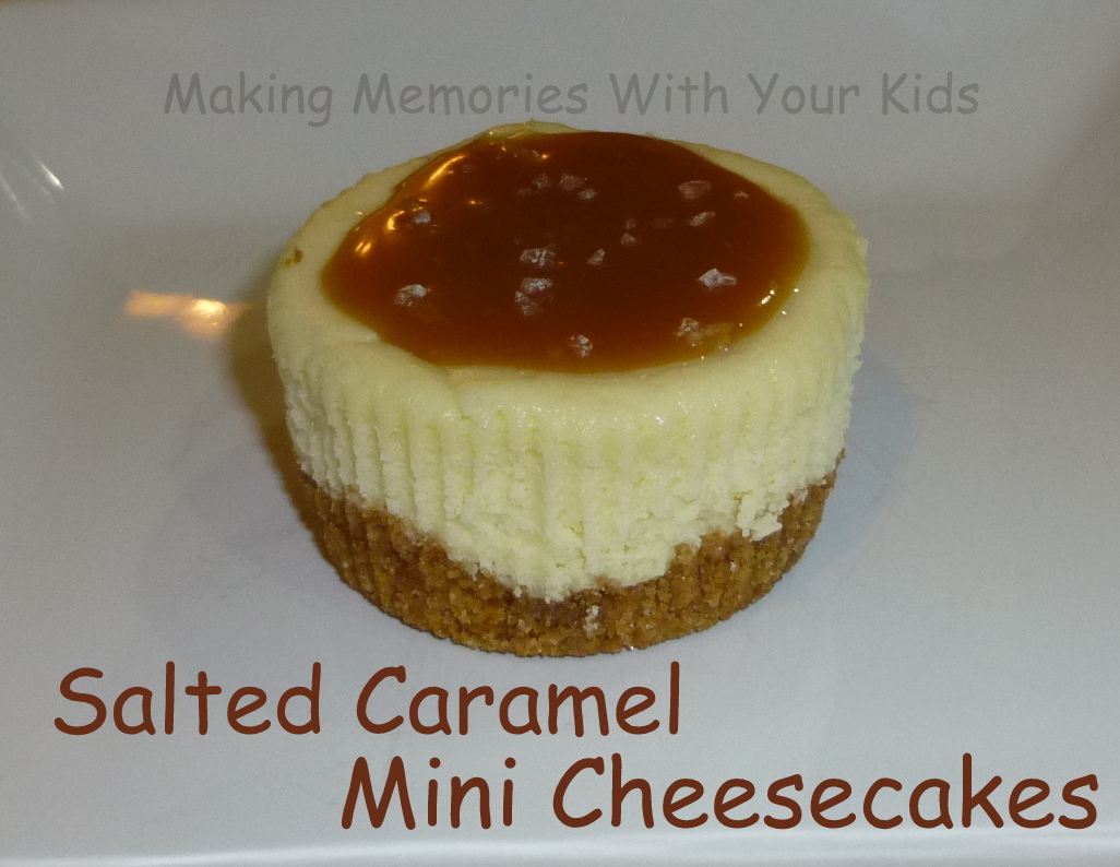 Salted Caramel Mini Cheesecakes