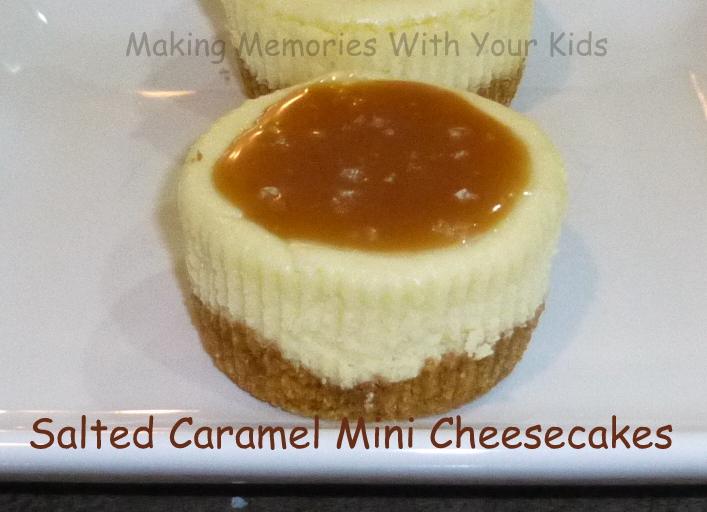 Mini Cheesecakes with Salted Caramel