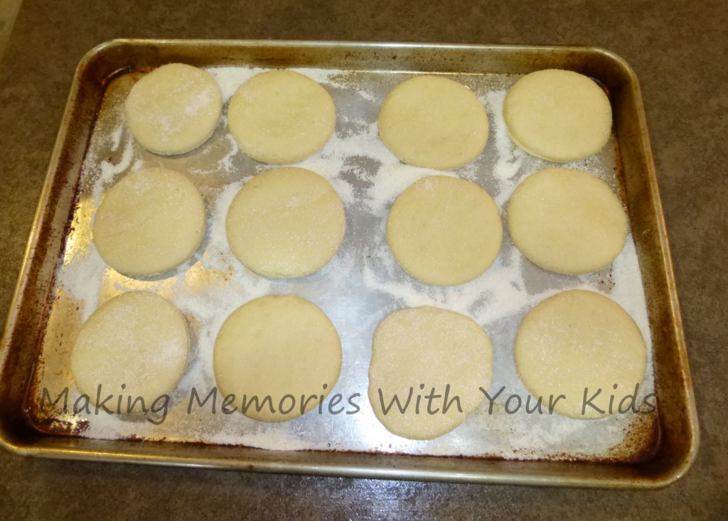 english muffins rising