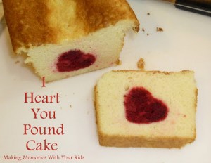 I heart you pound cake