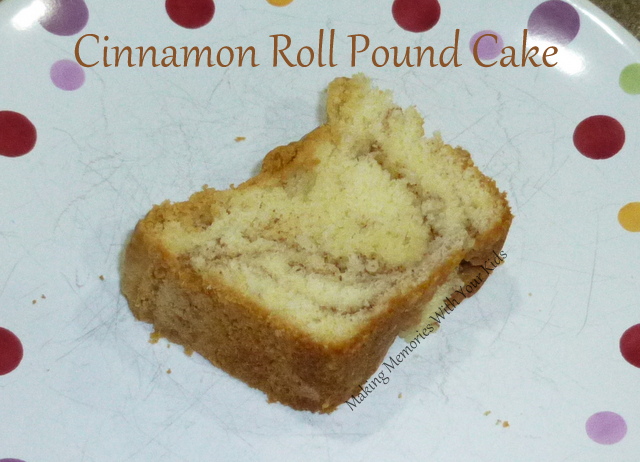 Cinnamon Roll Pound Cake