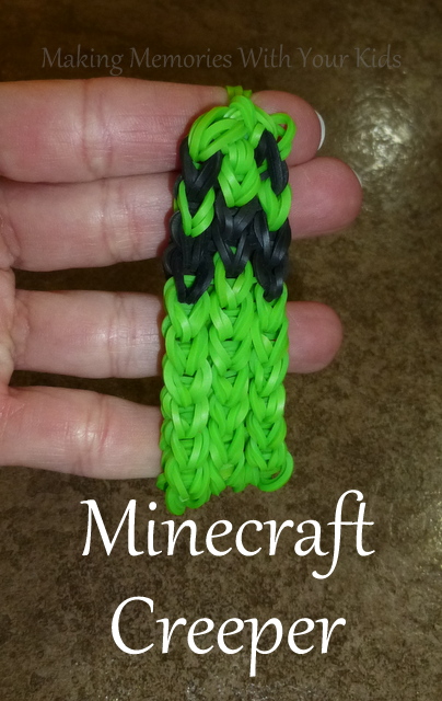 Minecraft Creeper Loom Band