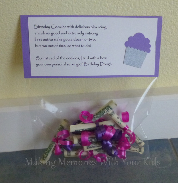 Birthday Money Gift Idea - Making Memories With Your Kids