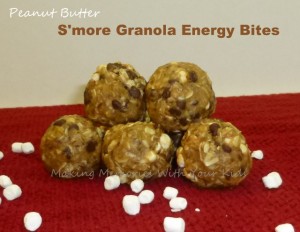 Peanut Butter S'more Granola Energy Bites