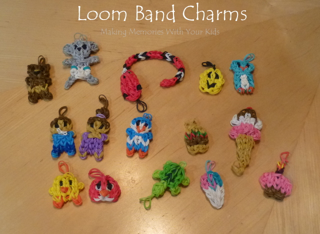 How to Make Band Bracelet Charms - Coffee Cups and Crayons