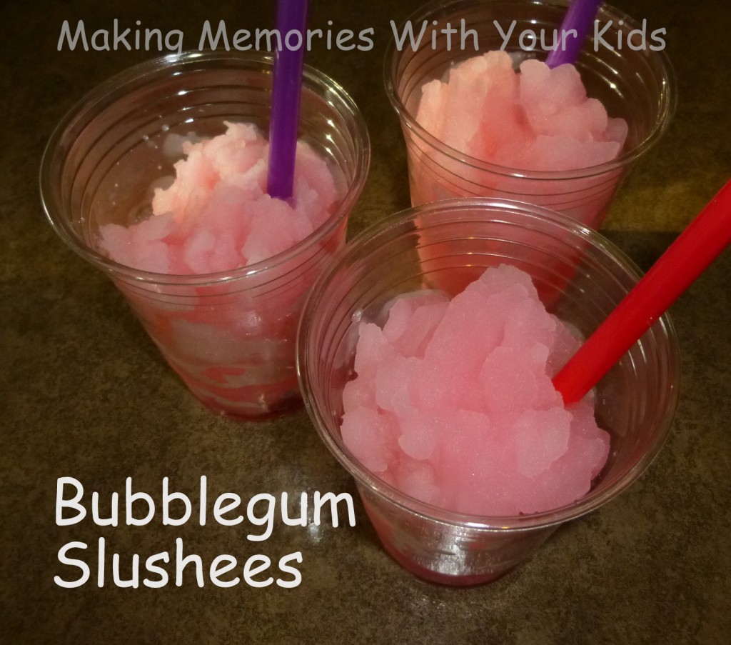 Homemade Bubblegum Slushees (Icee)