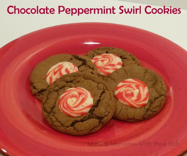 chocolate peppermint swirl cookies