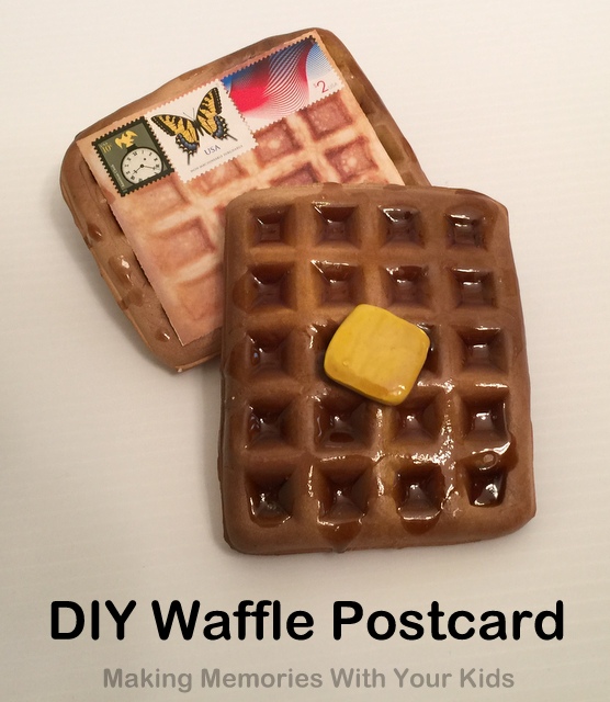 DIY Waffle Postcard - Tutorial - Making Memories With Your Kids