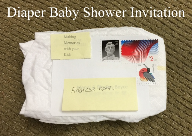 Baby best sale diaper invitations