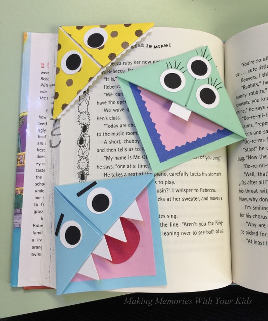 http://makingmemorieswithyourkids.com/wp-content/uploads/2016/08/DIY-Corner-Bookmark-Monsters.jpg