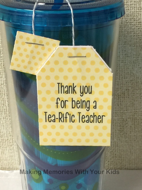 Teacher Appreciation Cups with Free Printable Tag - Everyday Savvy