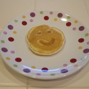 smiley face pancakes