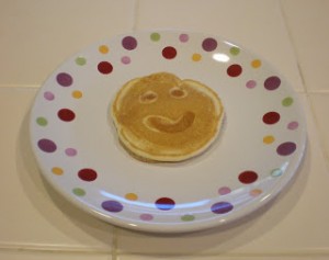 smiley face pancakes