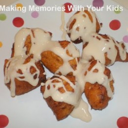Cinnamon Roll Bites with Maple Frosting