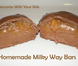Homemade Milky Way Candy Bars