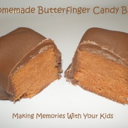 Homemade Butterfinger Candy Bars