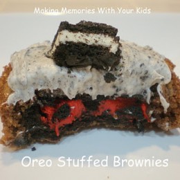 Oreo Stuffed Brownies