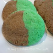 St Patrick's Day marble cookies