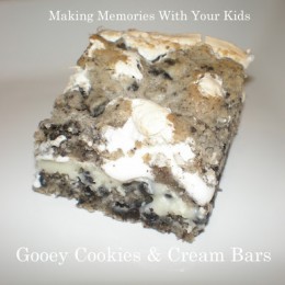 Gooey Cookies & Cream Bars