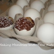 egg shaped brownies