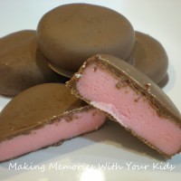 milk chocolate covered raspberry creams