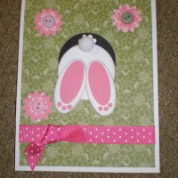 bunny in a hole card