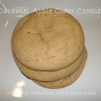 caramel apple cider cookies