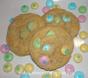 M&M pudding cookies