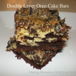 {Secret Recipe Club} Double Layer Oreo Cake Bars