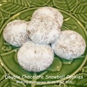 double chocolate snowball cookies