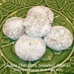 Double Chocolate Snowball Cookies {Secret Recipe Club}