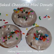 baked chocolate mini donuts