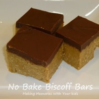 no bake biscoff bars