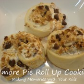 s'more pie roll up cookies