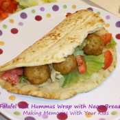 falafel and hummus wrap