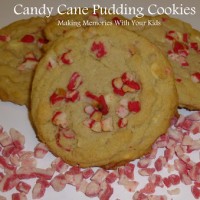 candy cane pudding cookies