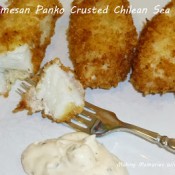 parmesan panko crusted sea bass
