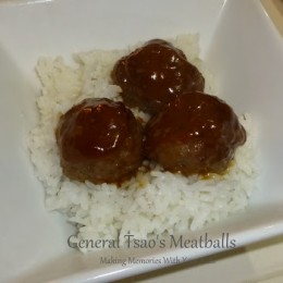 General Tsao’s Meatballs from Thai Kitchen & Simply Asia