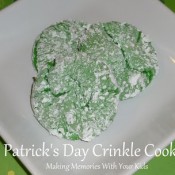St Patricks Day Crinkle Cookies