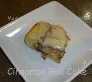 cinnamon roll cake